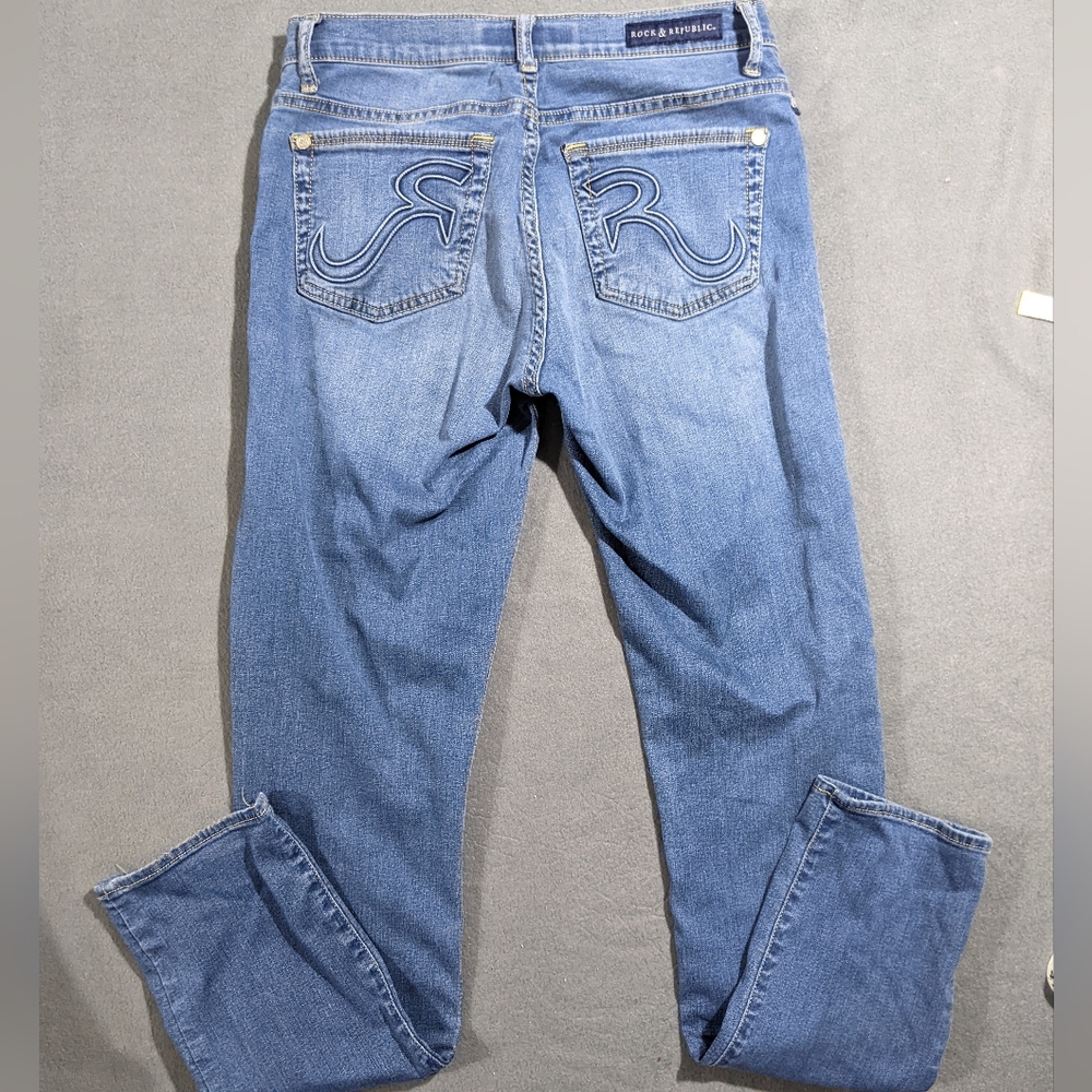 Women's Rock & Republic Skinny Jeans Sz 8 Inseam 31"